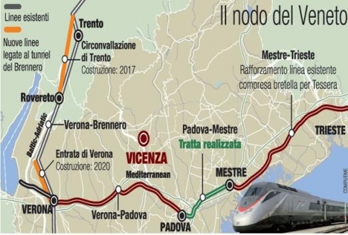 Per il Consiglio Veneto l’Alta Velocità è indispensabile